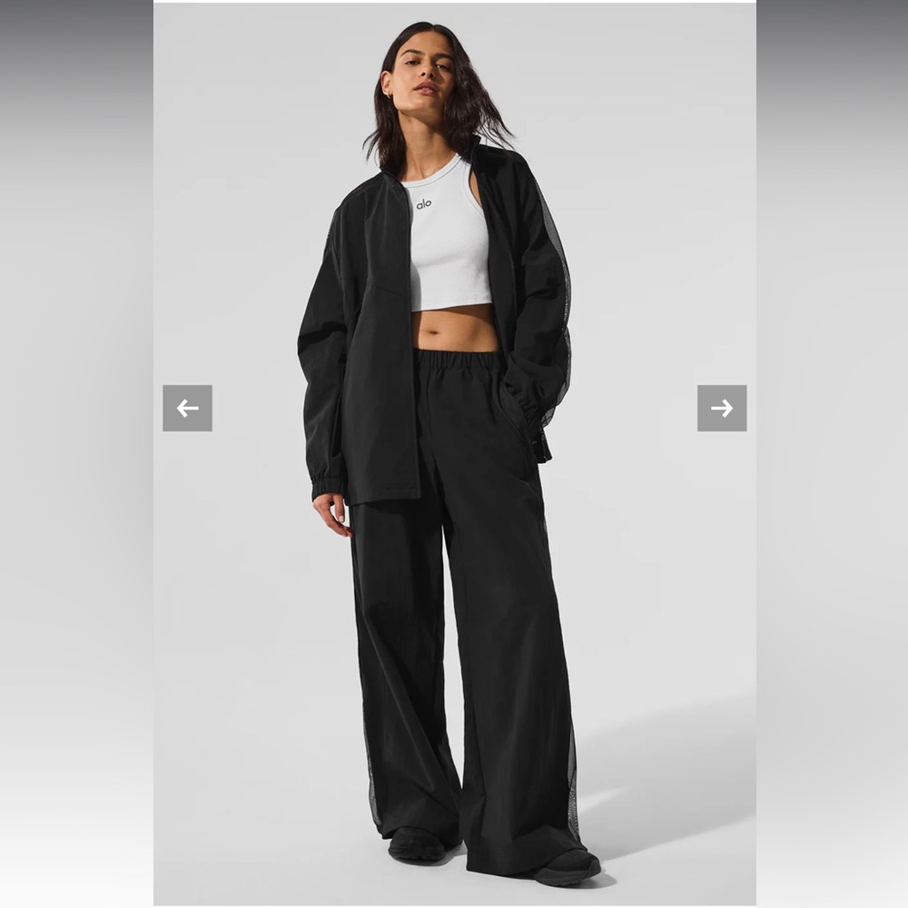 Alo Yoga High-Waist Origin Wide Leg Track Pant